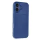 Apple iPhone 16 Plus Kılıf Auto Focus Karbon Kapak - Lacivert