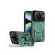 Xiaomi Redmi Note 14 Pro 5G Kılıf Joy Lens Standlı Kapak - Koyu Yeşil