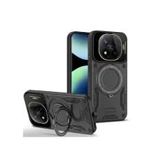 Xiaomi Redmi Note 14 Pro Plus Kılıf Joy Lens Standlı Kapak - Siyah