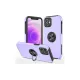Apple iPhone 12 Mini Kılıf Elit Yüzüklü Kapak - Mor