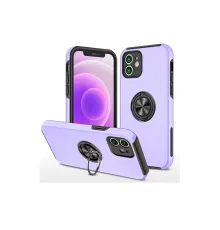 Apple iPhone 12 Mini Kılıf Elit Yüzüklü Kapak - Mor