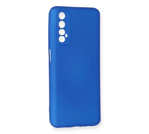Realme 7 Kılıf First Silikon - Mavi