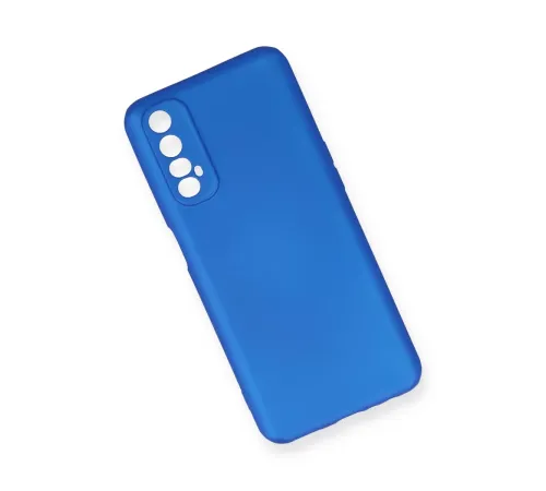 Realme 7 Kılıf First Silikon - Mavi
