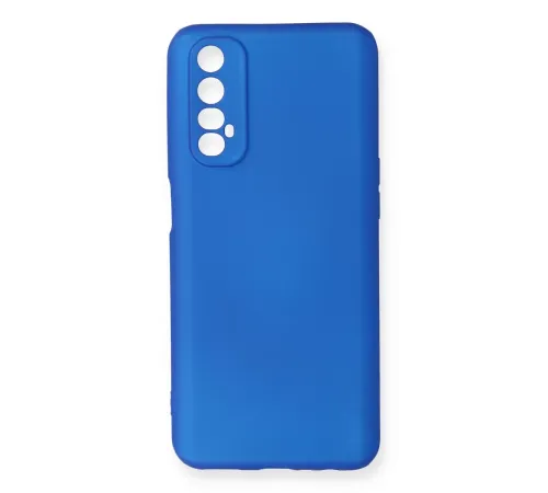 Realme 7 Kılıf First Silikon - Mavi