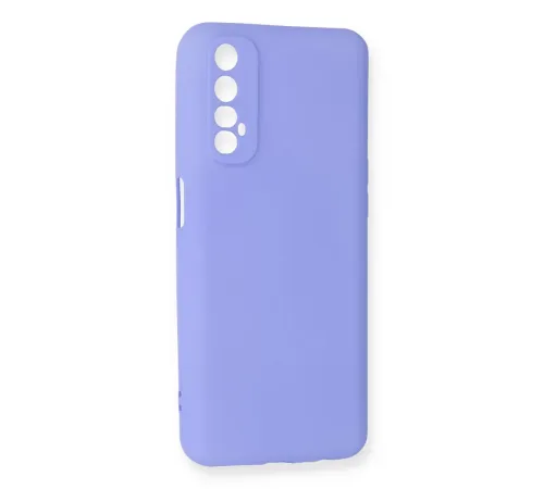 Realme 7 Kılıf First Silikon - Lila