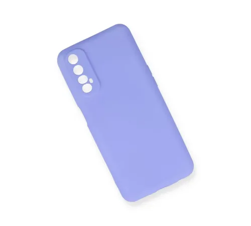 Realme 7 Kılıf First Silikon - Lila
