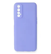 Realme 7 Kılıf First Silikon - Lila