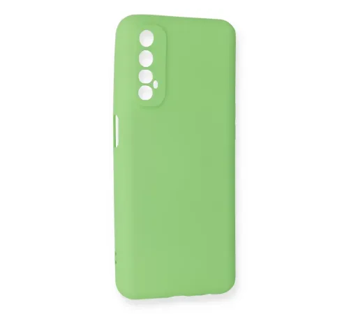 Realme 7 Kılıf First Silikon - Yeşil