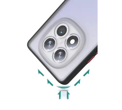 Xiaomi Redmi Note 14 Pro 4G Kılıf Montreal Silikon Kapak - Siyah