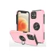 Apple iPhone 12 Kılıf Elit Yüzüklü Kapak - Pembe