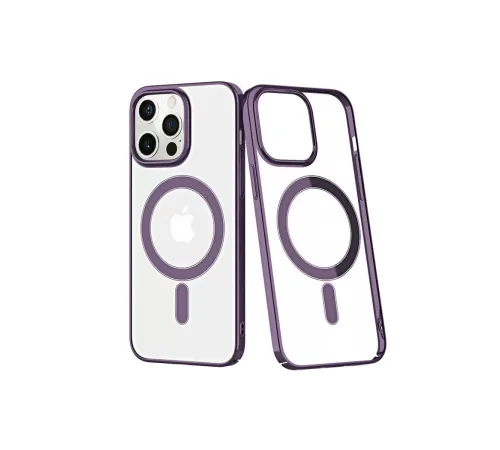 Apple iPhone 13 Pro Kılıf Element Magneticsafe Sert Kapak - Derin Mor