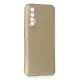 Realme 7 Kılıf First Silikon - Gold