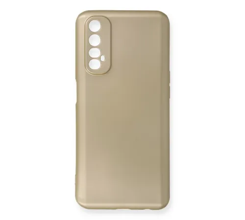 Realme 7 Kılıf First Silikon - Gold