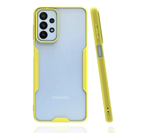Samsung Galaxy A23 4G Kılıf Platin Silikon - Sarı