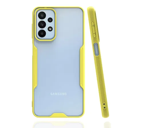 Samsung Galaxy A23 4G Kılıf Platin Silikon - Sarı