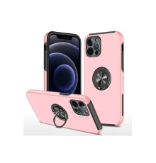Apple iPhone 12 Pro Kılıf Elit Yüzüklü Kapak - Pembe