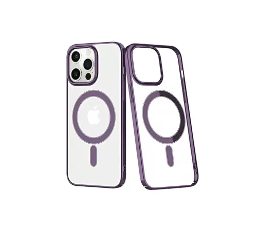 Apple iPhone 13 Pro Max Kılıf Element Magneticsafe Sert Kapak - Derin Mor