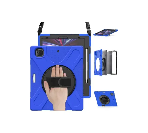 Apple iPad Pro 12.9 (2020) Kılıf Amazing Tablet Kapak - Mavi
