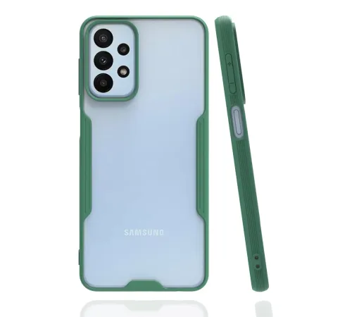 Samsung Galaxy A23 4G Kılıf Platin Silikon - Yeşil
