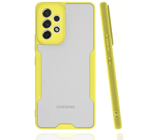 Samsung Galaxy A33 5G Kılıf Platin Silikon - Sarı