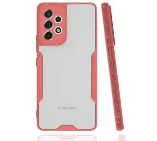 Samsung Galaxy A33 5G Kılıf Platin Silikon - Pembe