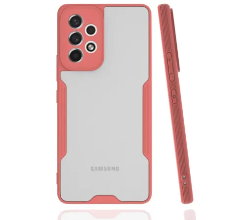 Samsung Galaxy A33 5G Kılıf Platin Silikon - Pembe