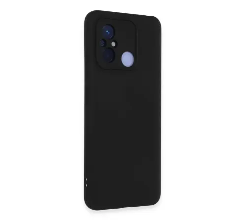 Xiaomi Redmi 12C Kılıf Nano içi Kadife Silikon - Siyah
