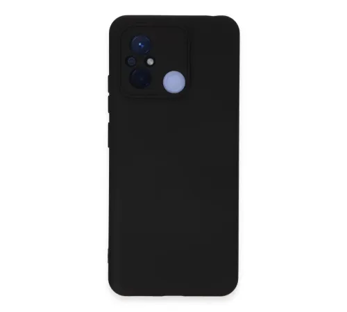 Xiaomi Redmi 12C Kılıf Nano içi Kadife Silikon - Siyah