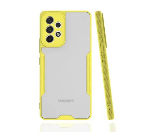 Samsung Galaxy A53 5G Kılıf Platin Silikon - Sarı