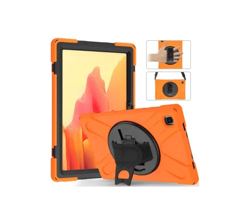 Samsung Galaxy T220 Tab A7 Lite 8.7 Kılıf Amazing Tablet Kapak - Turuncu