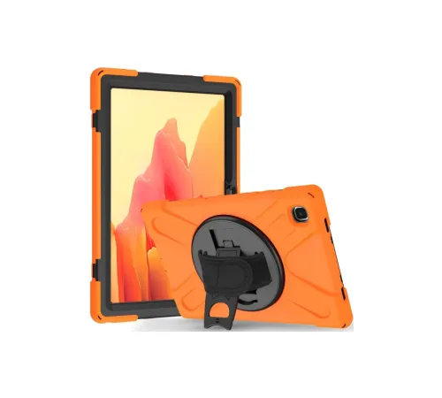 Samsung Galaxy T220 Tab A7 Lite 8.7 Kılıf Amazing Tablet Kapak - Turuncu