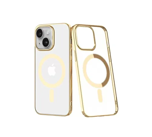 Apple iPhone 14 Plus Kılıf Element Magneticsafe Sert Kapak - Gold