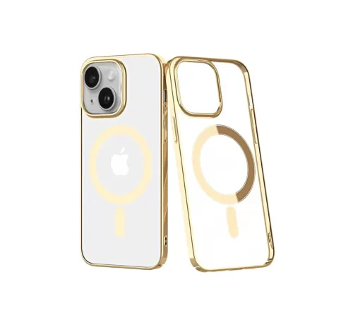 Apple iPhone 14 Plus Kılıf Element Magneticsafe Sert Kapak - Gold