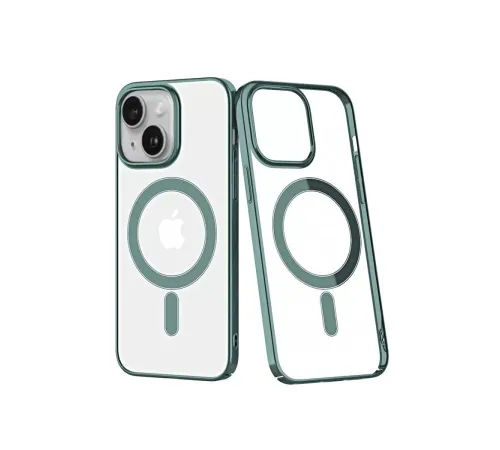 Apple iPhone 14 Plus Kılıf Element Magneticsafe Sert Kapak - Köknar Yeşili