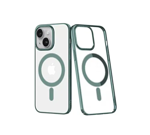 Apple iPhone 14 Plus Kılıf Element Magneticsafe Sert Kapak - Köknar Yeşili