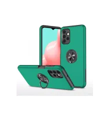 Samsung Galaxy A72 Kılıf Elit Yüzüklü Kapak - Yeşil