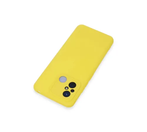 Xiaomi Redmi 12C Kılıf Nano içi Kadife Silikon - Sarı