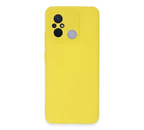 Xiaomi Redmi 12C Kılıf Nano içi Kadife Silikon - Sarı