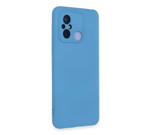 Xiaomi Redmi 12C Kılıf Nano içi Kadife Silikon - Mavi