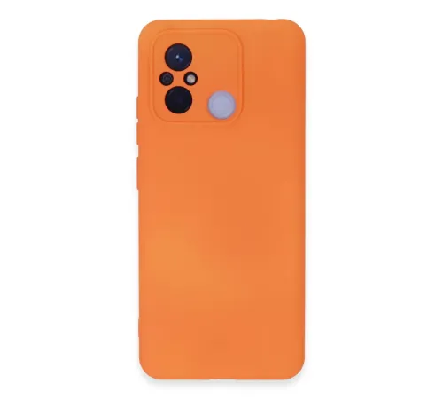 Xiaomi Redmi 12C Kılıf Nano içi Kadife Silikon - Turuncu