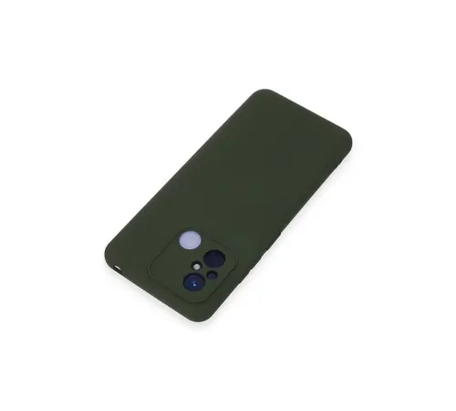 Xiaomi Redmi 12C Kılıf Nano içi Kadife Silikon - Koyu Yeşil