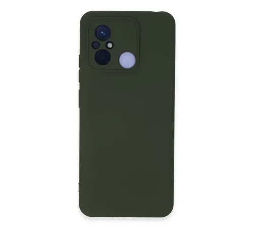 Xiaomi Redmi 12C Kılıf Nano içi Kadife Silikon - Koyu Yeşil