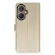 Vivo Y27 Kılıf Trend S Plus Kapaklı Kılıf - Gold
