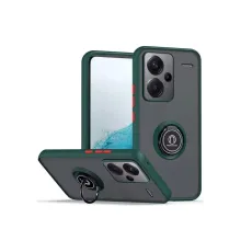 Xiaomi Redmi Note 13 Pro Plus Kılıf Montreal Yüzüklü Silikon Kapak - Yeşil