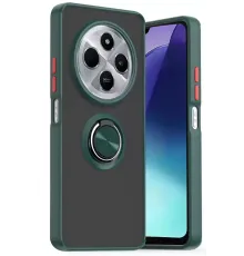 Redmi 14C Kılıf Montreal Yüzüklü Silikon Kapak - Yeşil