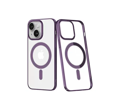 Apple iPhone 14 Plus Kılıf Element Magneticsafe Sert Kapak - Mor