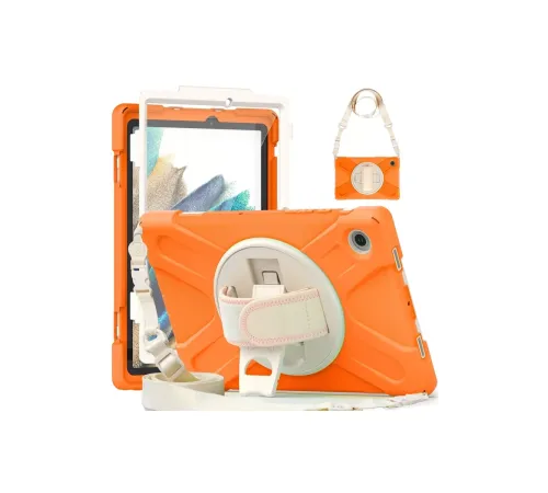 Samsung Galaxy X200 Tab A8 10.5 Kılıf Amazing Tablet Kapak - Turuncu