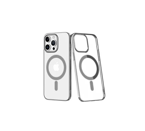 Apple iPhone 14 Pro Kılıf Element Magneticsafe Sert Kapak - Gümüş