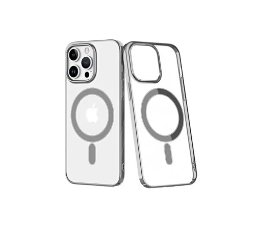 Apple iPhone 14 Pro Max Kılıf Element Magneticsafe Sert Kapak - Gümüş