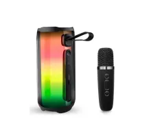 Pluse 5 Mikrofonlu RGB Kablosuz Hoparlör - Siyah
